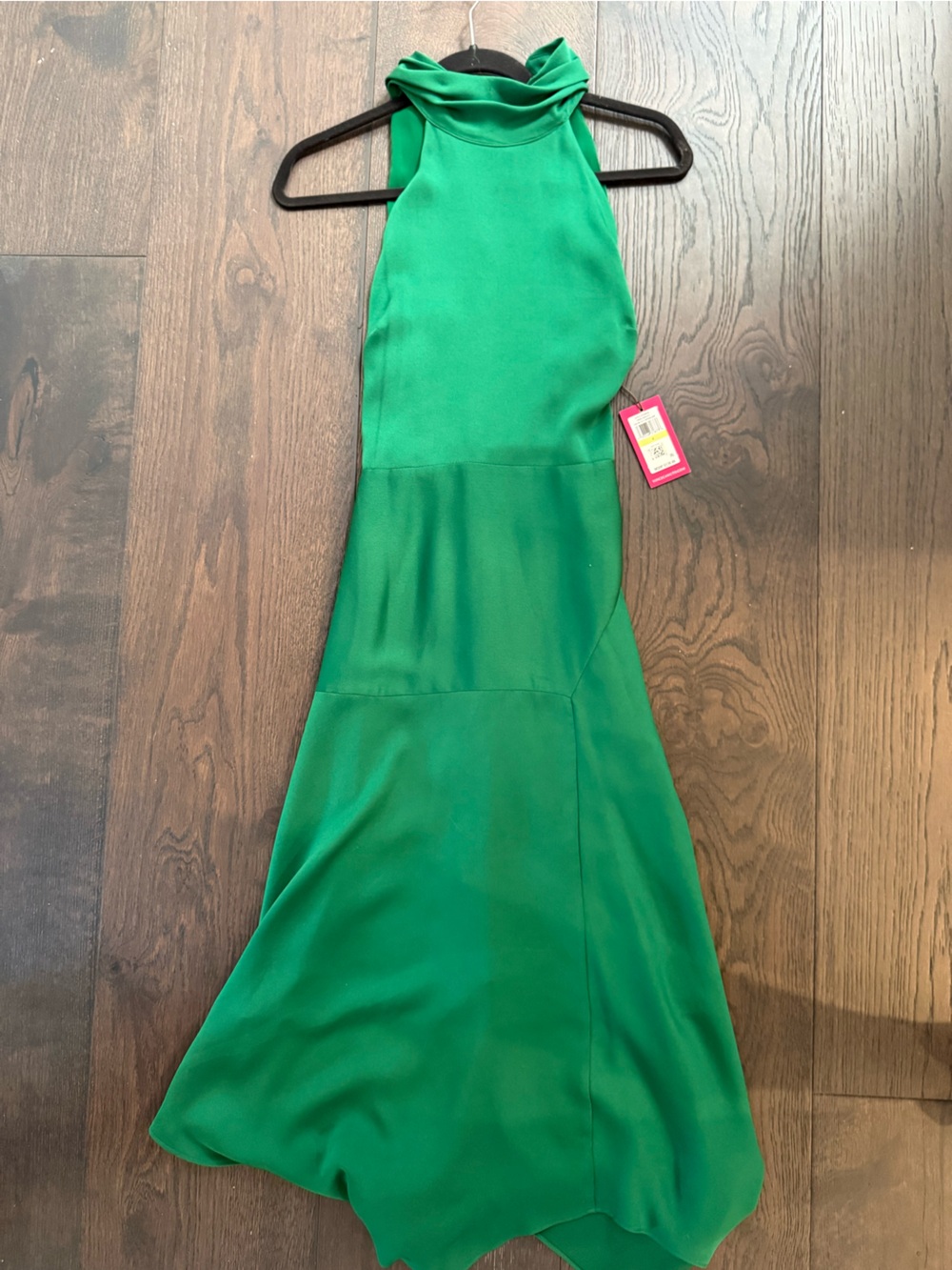 Vince Camuto Emerald Green Halter Mermaid Dress